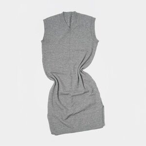 Gray Sleeveless Knit Dress